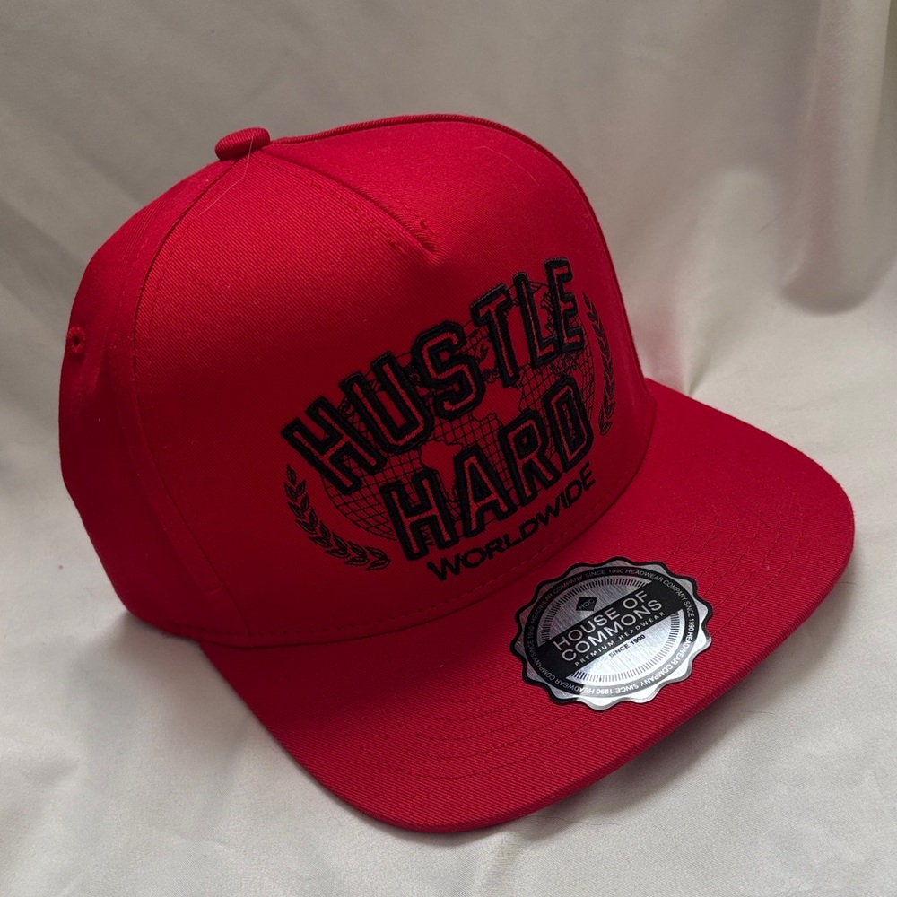 Vibrant Red Hustle Hard Cap